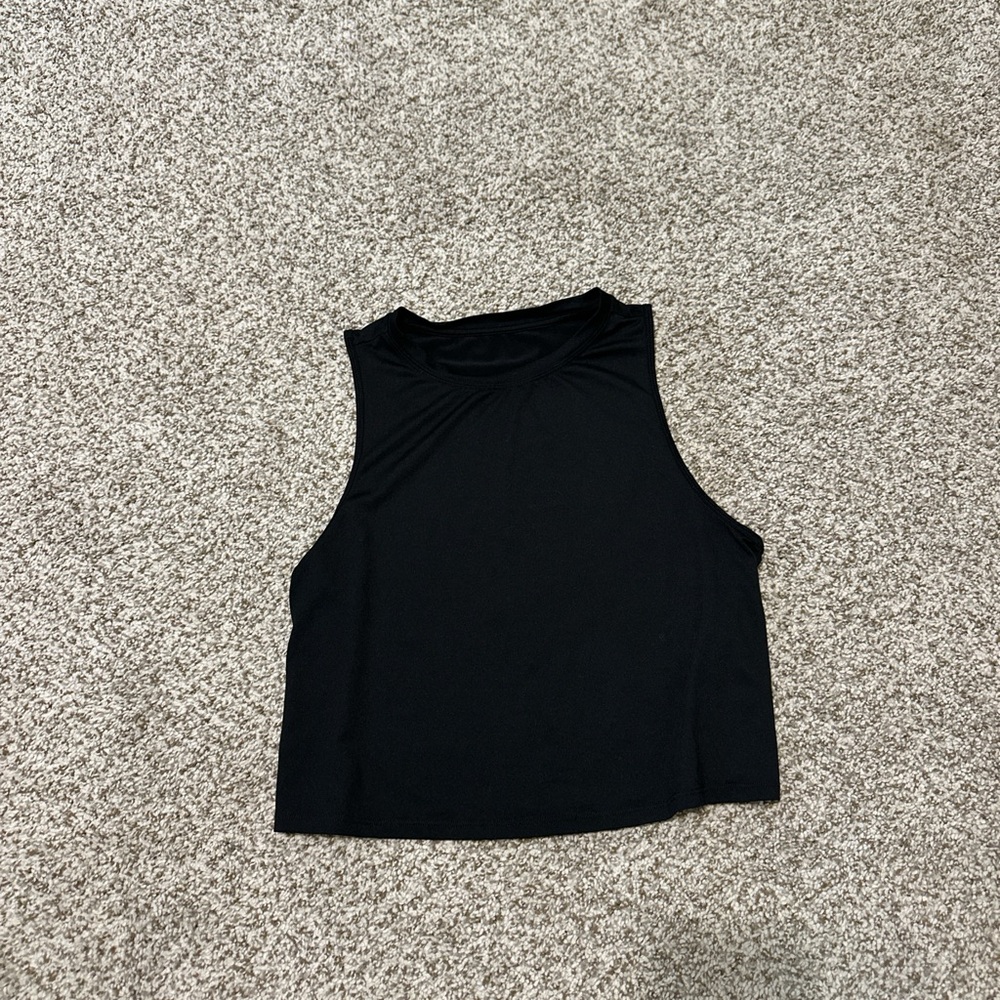 BLACK ATHLETIC TANK TOP